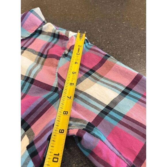 TALBOTS Plaid shirt size Medium - Picture 8 of 13